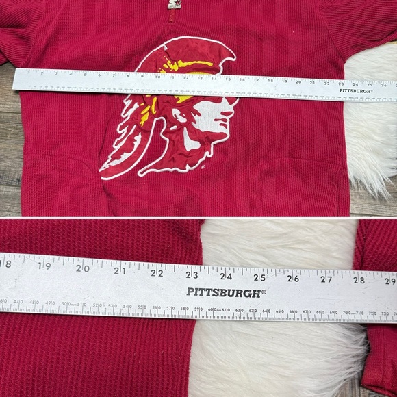 Starter USC California Trojans 1/4 Zip Pullover Top - Picture 9 of 10